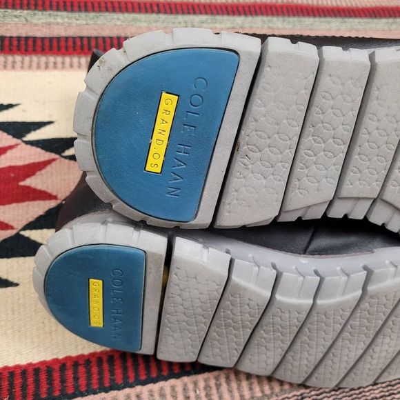 Cole Haan Black Leather Tall Boot Sz 13 Lace Up Lightweight Water Resistant - Picture 10 of 11